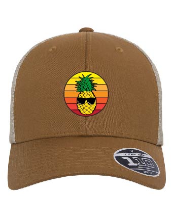 Flexfit Adult 110 Adjustable Mesh Cap - Caramel/Khaki